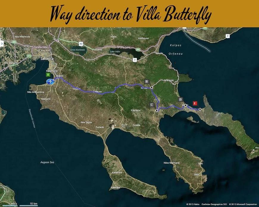Villa Butterfly Néa Róda Eksteriør bilde